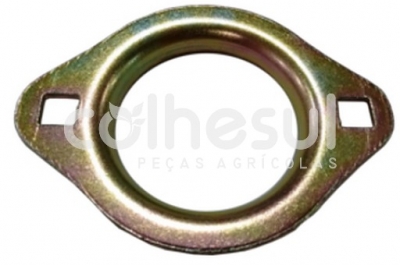 Flange Rolamento - Oval 2 Furos- Fe25